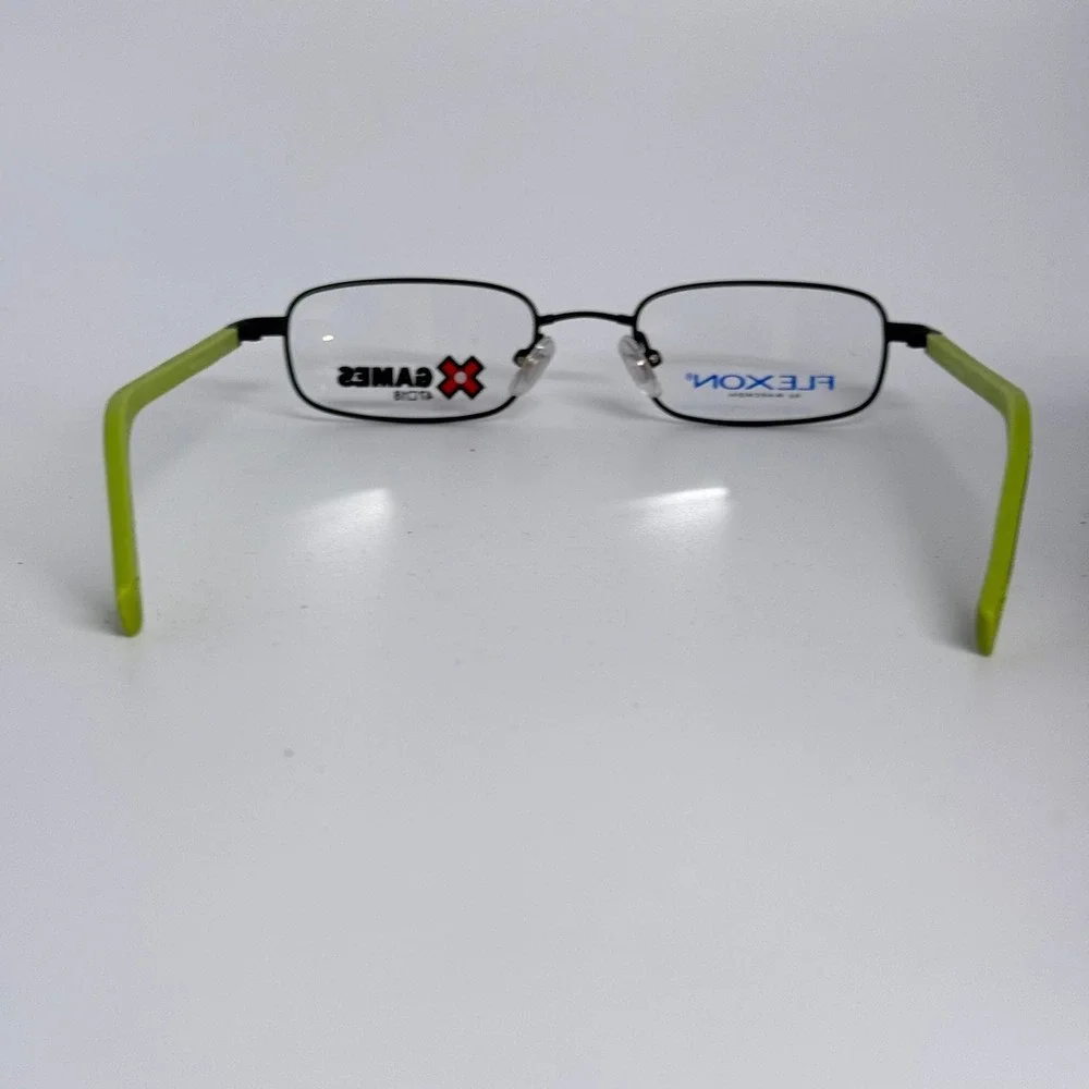 X Games Corkscrew Eyeglasses Flexon Marchon Black Lime Green 47 18 135 Kids Boys